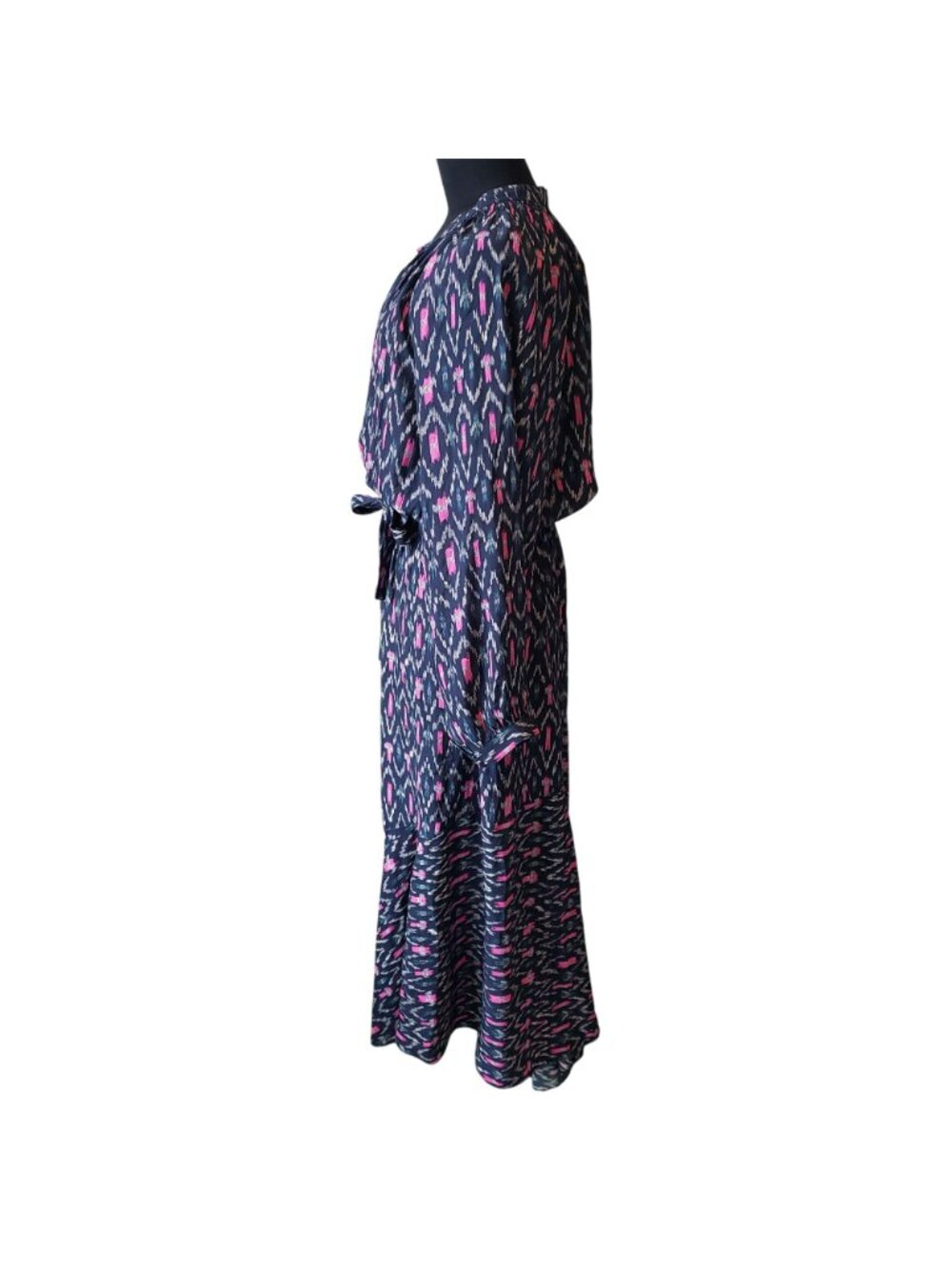 Isabel Marant Etoile $625 Long Sleeve Boho Print Midi Dress Romantic - Picture 11 of 14